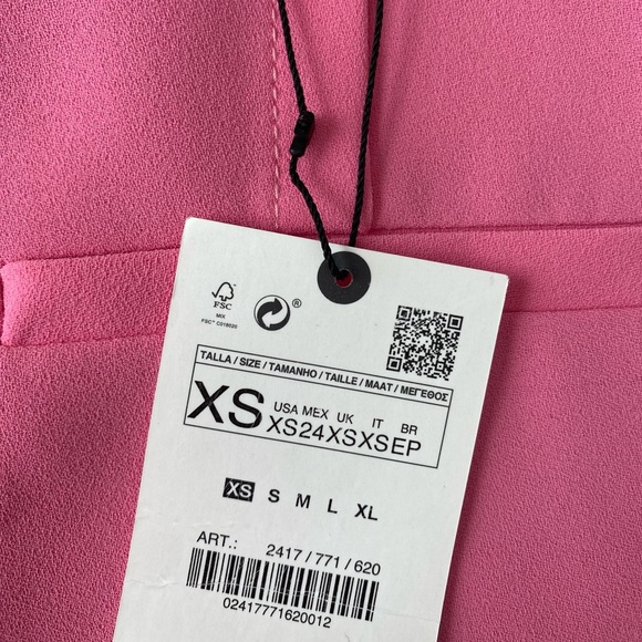 Zara Barbie Pink High Waisted Shorts XS - Picture 11 of 14